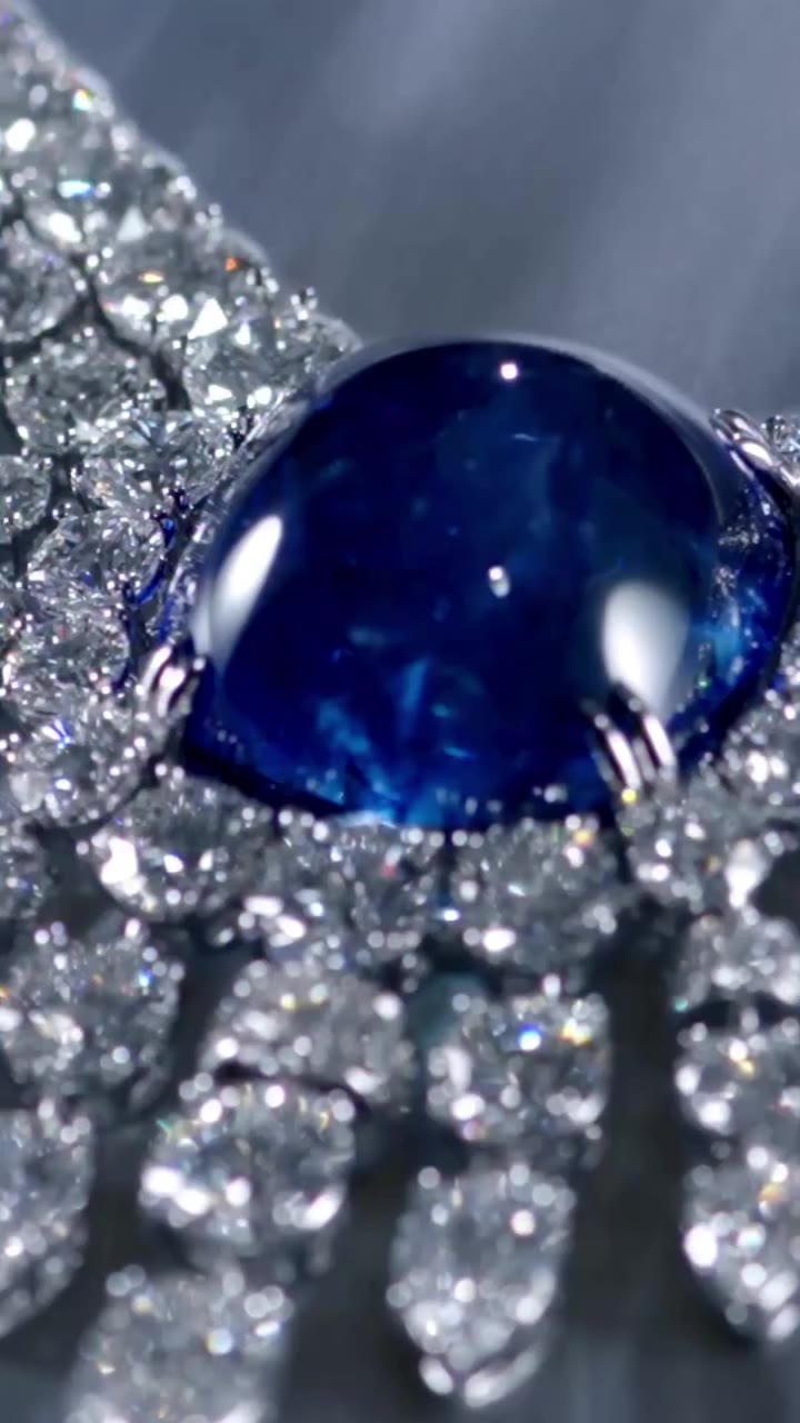 Cascading Veil reveals its rhythm: with pear-shaped diamonds tracing the…