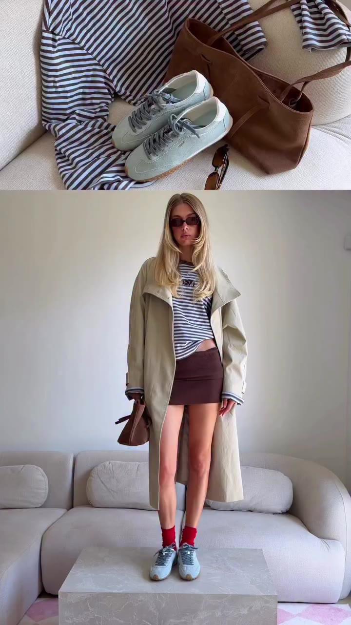 four things on repeat this fall: layers, good denim and sneakers that go with…