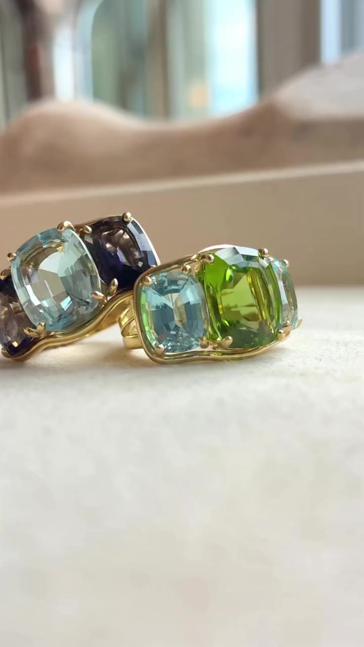 In 1941, Verdura debuted his interpretation of the classic Three-Stone Ring…