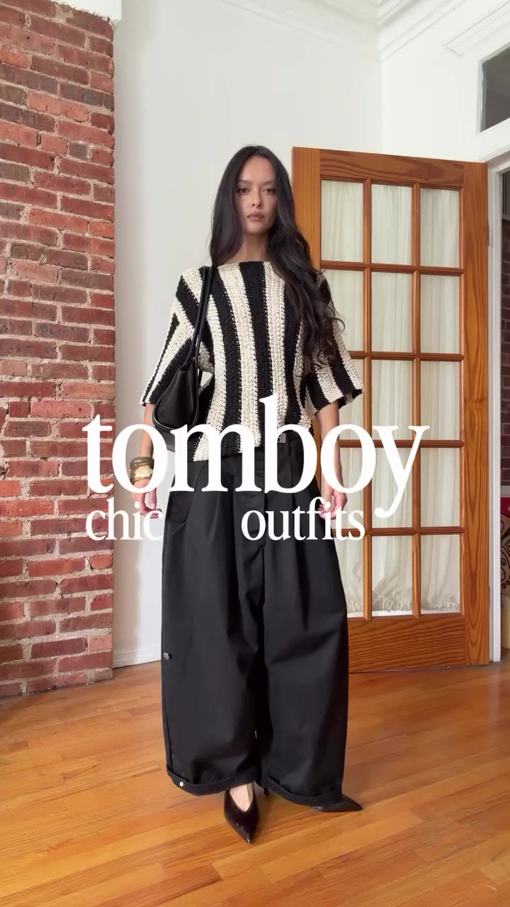 i’m shoving this striped @hm top down ur throat. my fault #ootd #styleinspo…