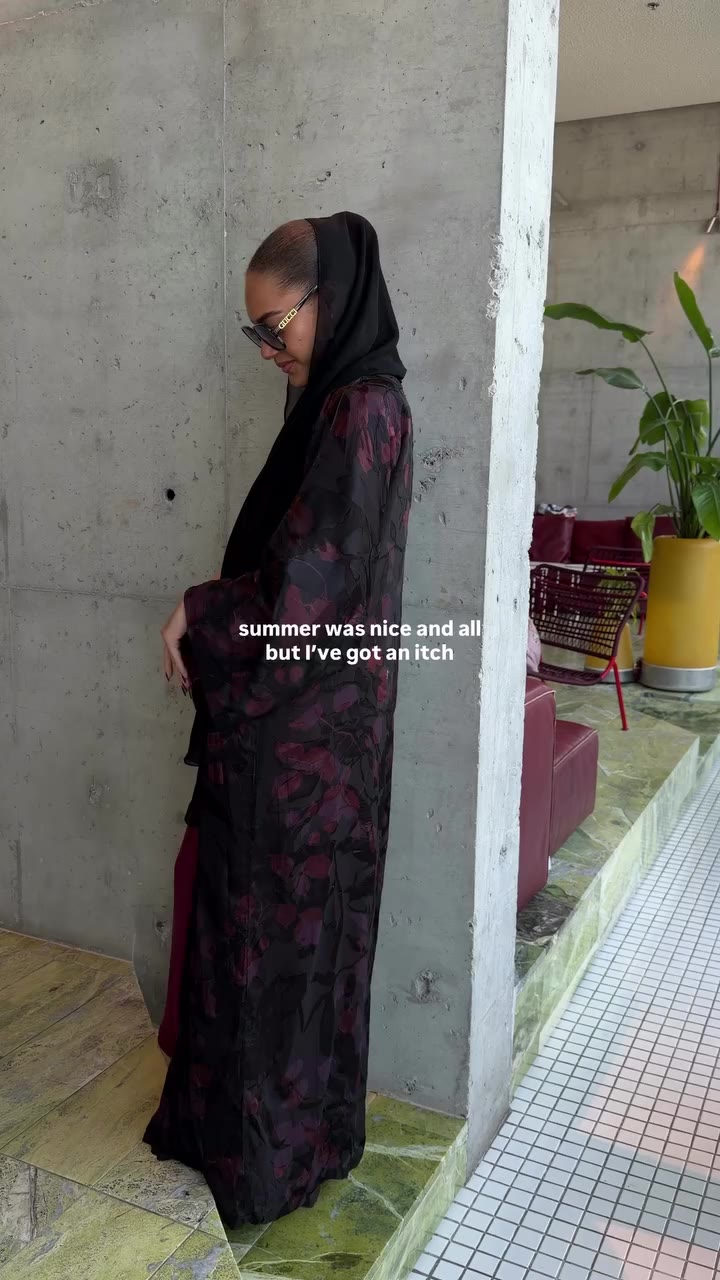 summer was cute and all but i need my dark prints, layers and slightly…