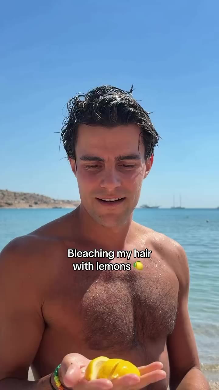 When life gives you lemons 🍋 #bleaching #hairtutorial #menshair