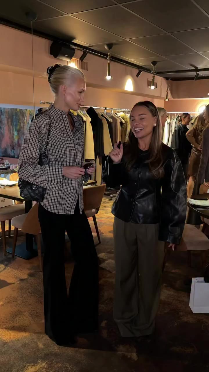 A quick chat with @lovisaworge about her look and favorite fall trends 🍂