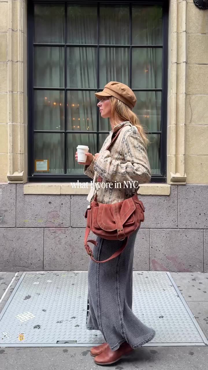what I wore in NYC ft @freepeople 🍂☁️🗽✨