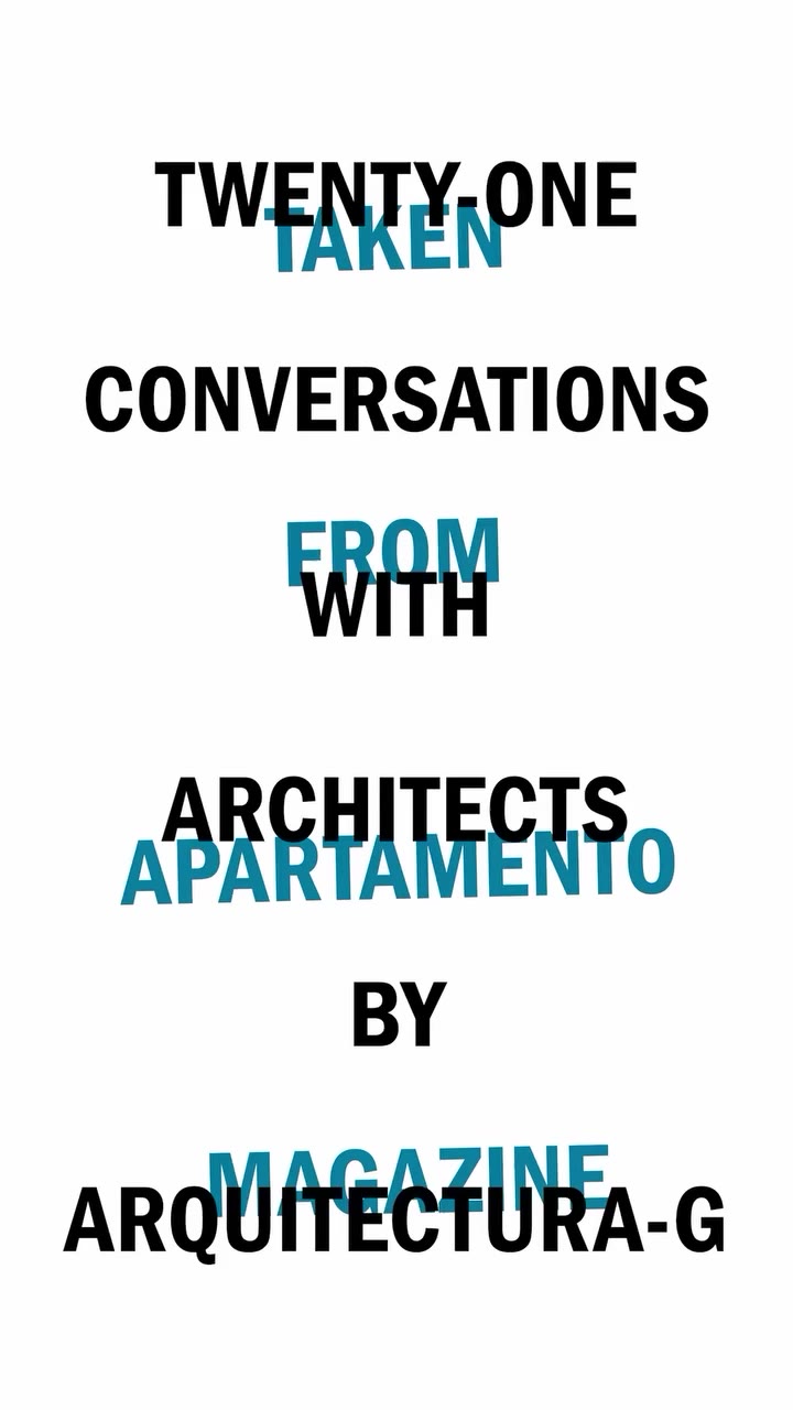 David Van Severen from Office KGDVS (@office) joins Apartamento managing…
