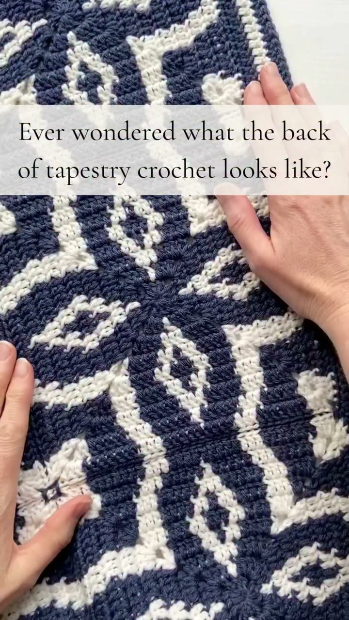 Ever wondered what the back of a tapestry crochet blanket looks like? It’s…