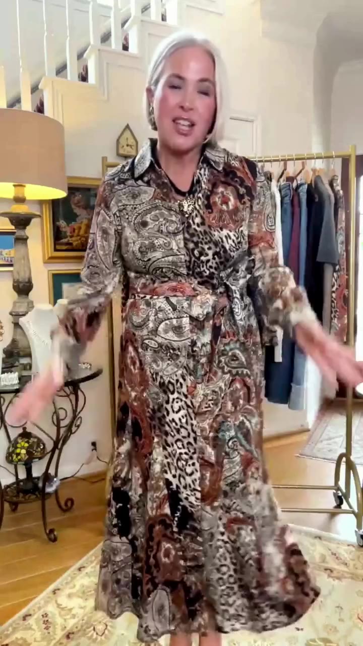 SPOTTED: the print of the season. 🐆 ✨ Our leopard-paisley shirtdress is the…