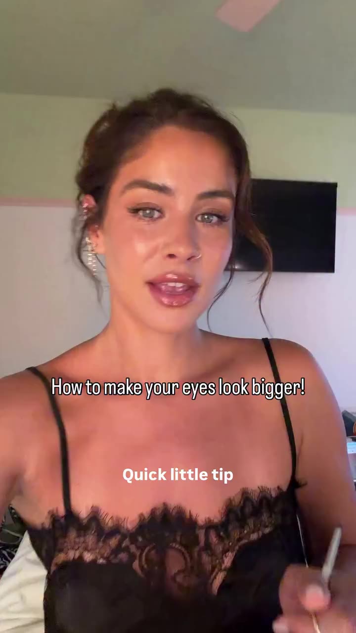 An easy way to open your eyes and look more awake!