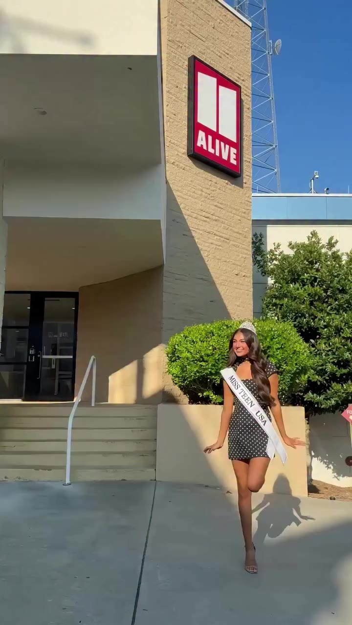 Come with me to the @11alive studio for another on-air interview as Miss Teen…