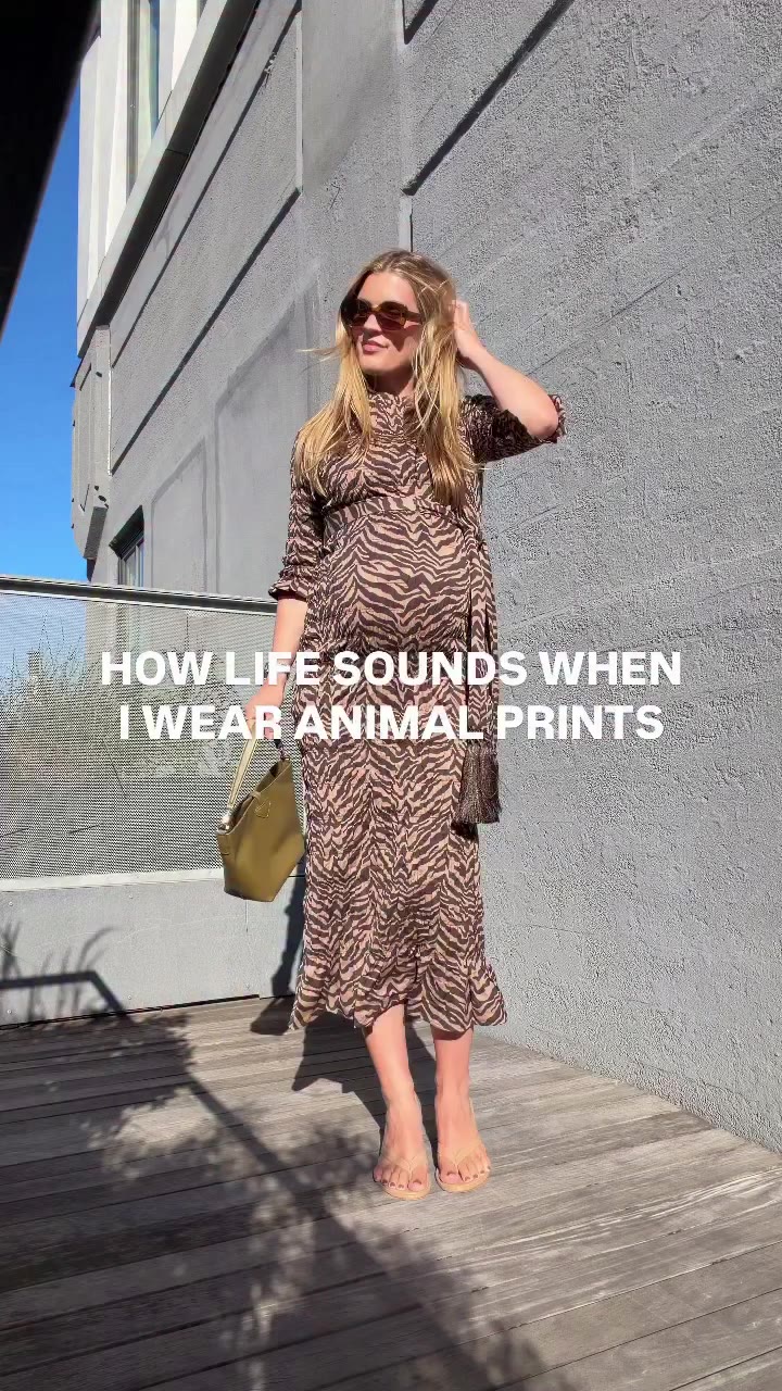 How life sounds when wearing our Gretta Dress… 🦓