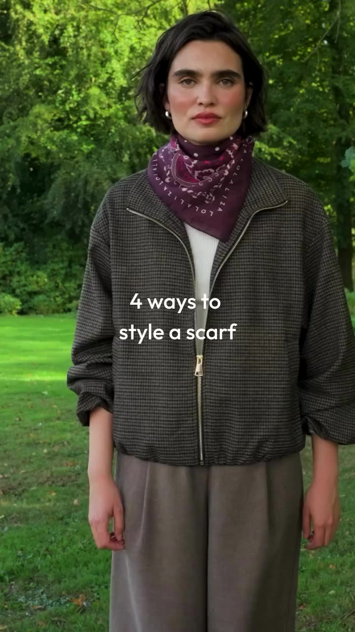 One scarf, four ways 🧣Styled four ways to elevate your everyday looks…