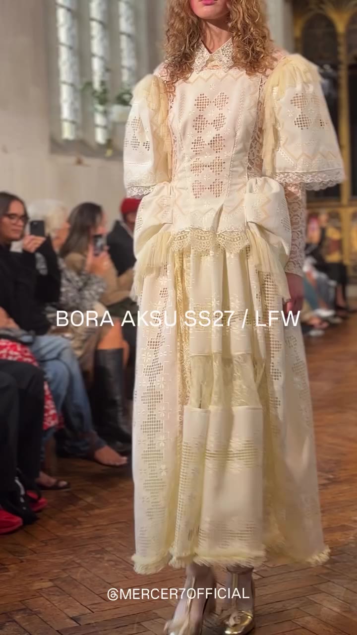BORA AKSU SS27 @bora_aksu / Such a beautiful show this morning. Inspired by…