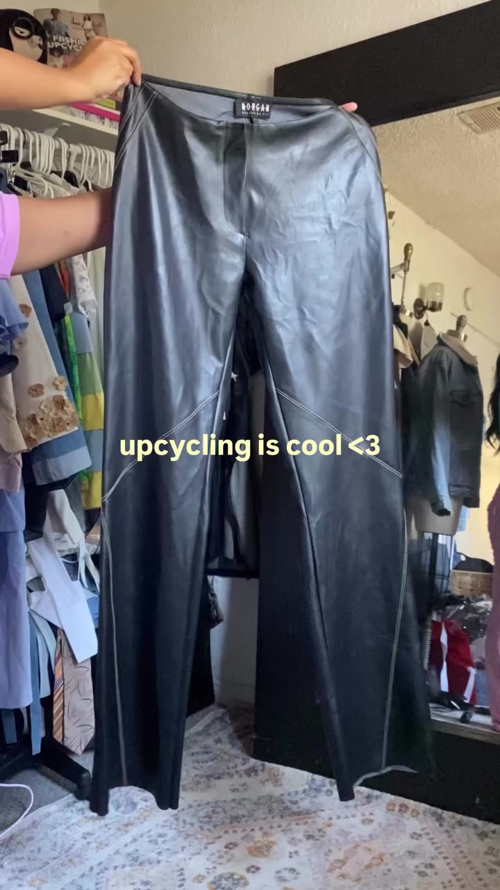 COOL LIKE DAT ★ Found these pants on @shoprentsdue’s rack and upcycled them…