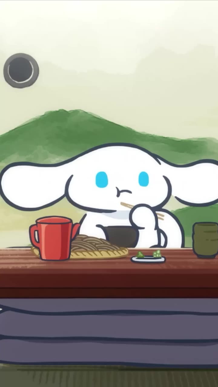 Cinnamoroll tries a new yummy food 🍜 on the #HelloKittyandFriends YouTube…