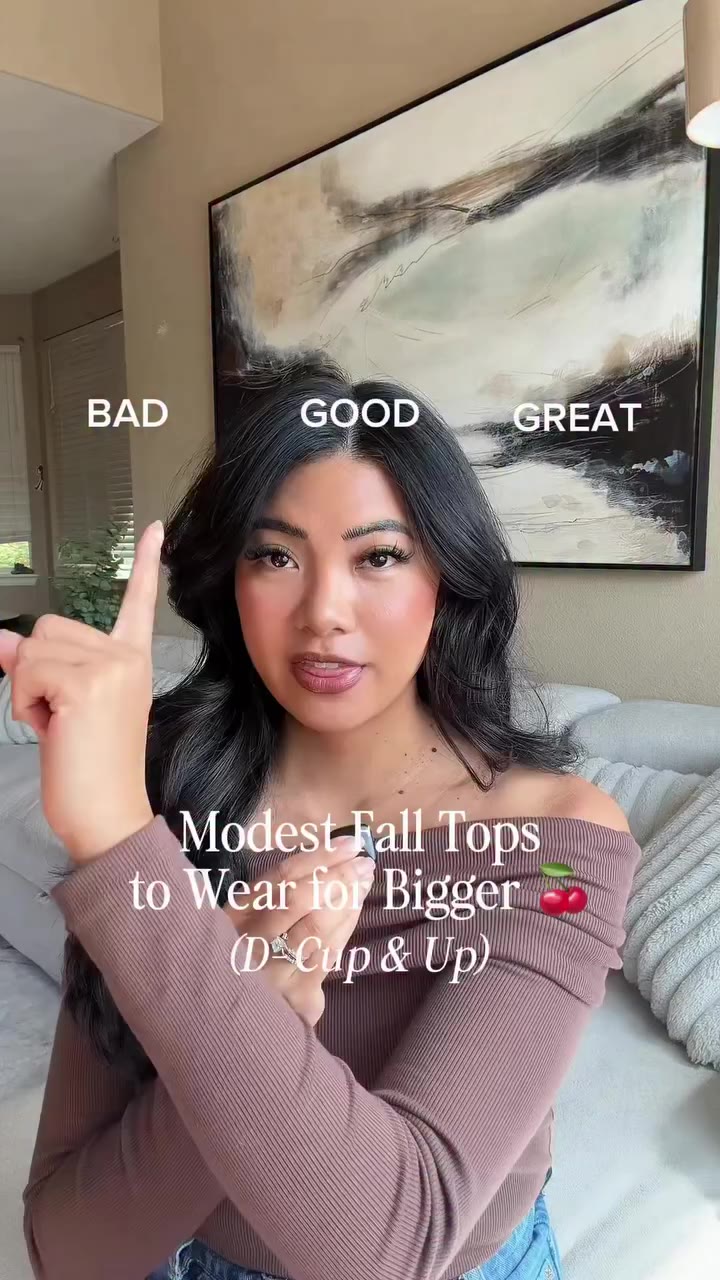 Comment TOPS for the links to these pieces 👀 ❌avoid super high necklines…
