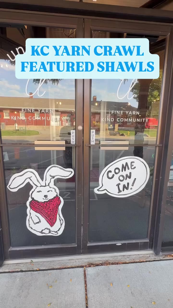 Come on in this weekend and grab our KC Yarn Crawl featured shawls 🧶 The…