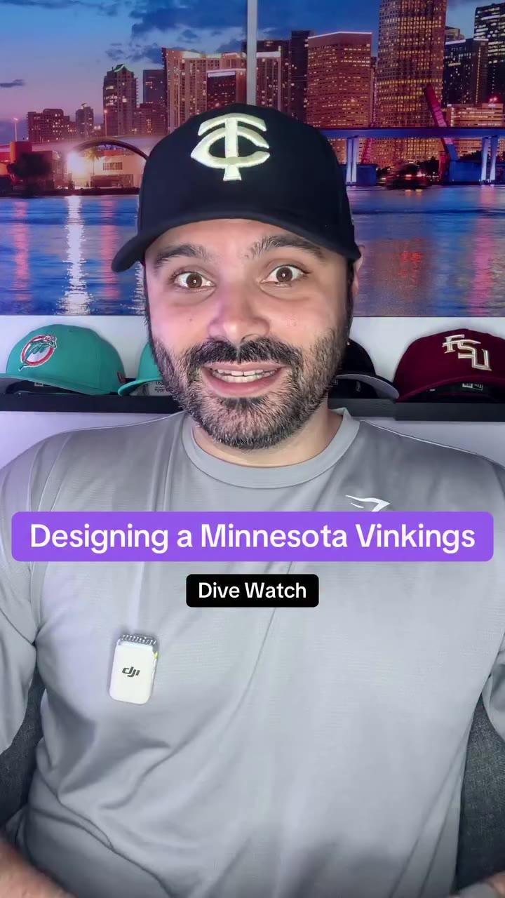 Designing a @vikings dive watch ⌚️ What team should we do next? #watches…