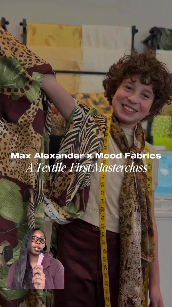 Max Alexander x Mood Fabrics. This collab is such a masterclass 🔥 Cc: @wwd…