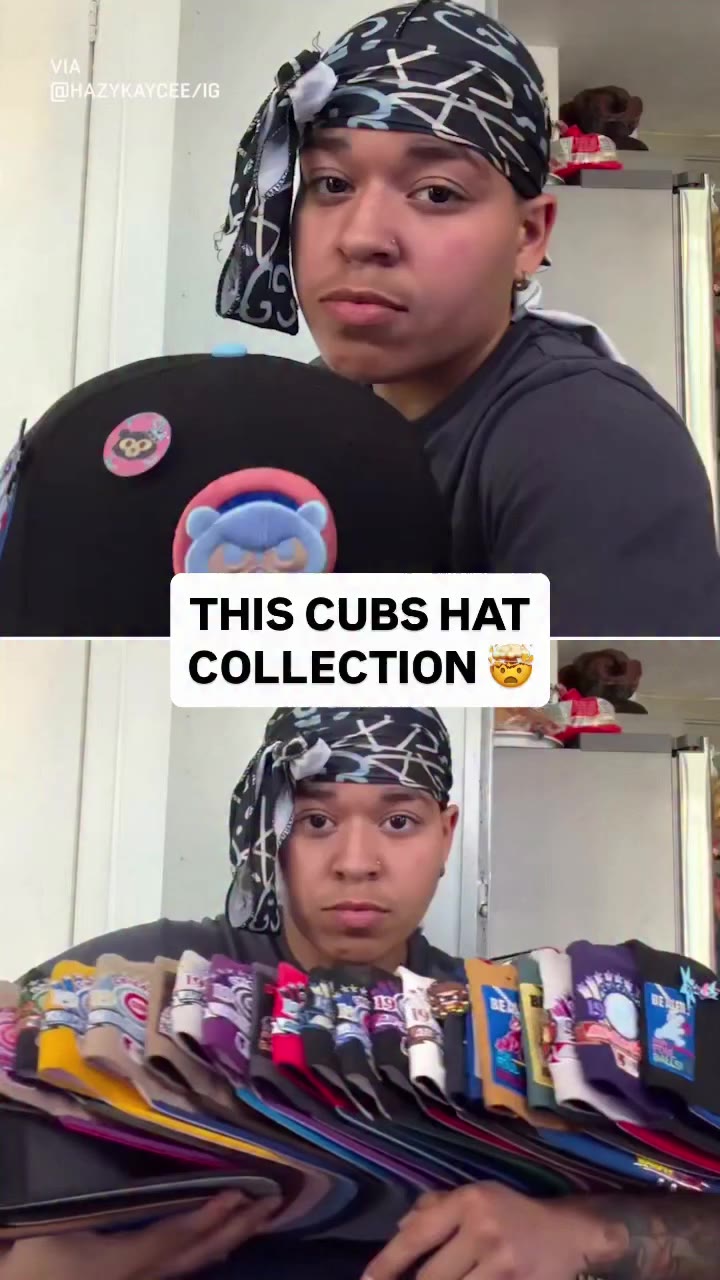 Cubs hat final boss 🐻😤 (via @hazykaycee)