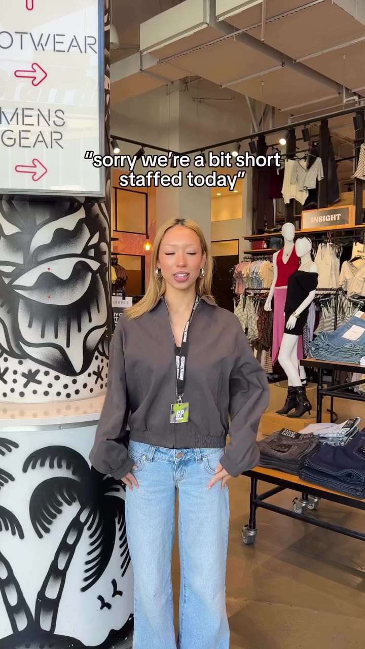 sorry we’re a bit short staffed today 🥰