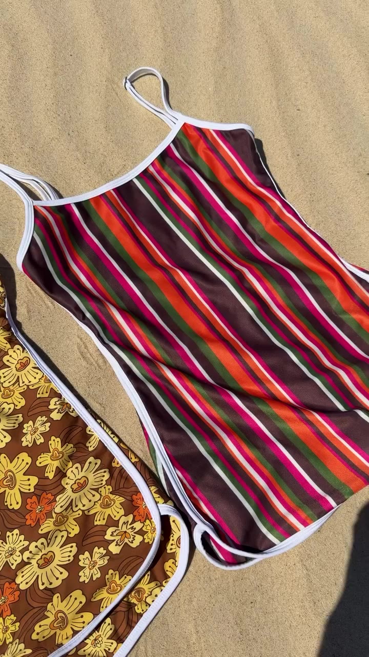 Weekend line up featuring our Retro Surf Suit 🧡🪭🌞 #surfwear #surfing…