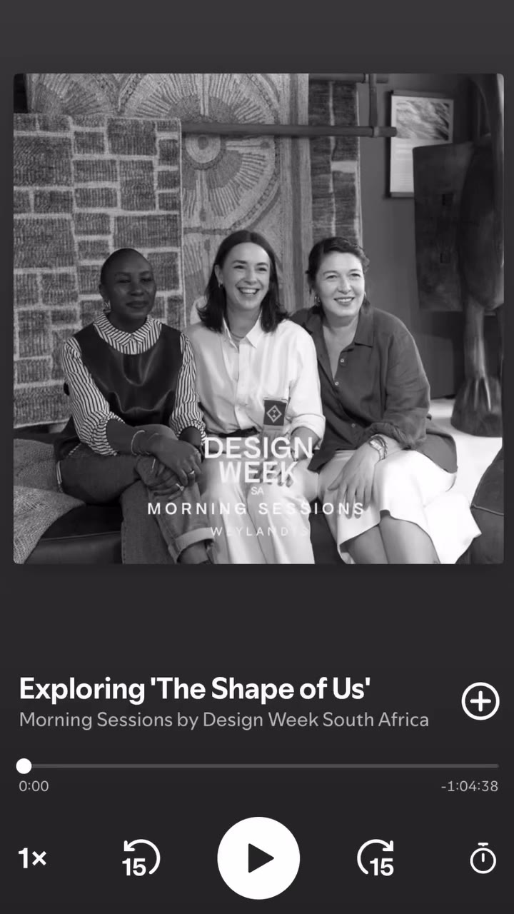 The Shape of Us 🎙️ The 2026 edition of Design Week South Africa is coming up…