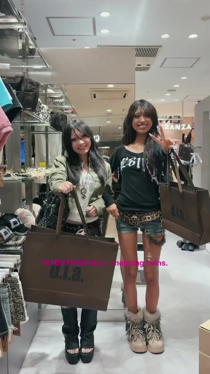 shibuya109 d.i.a. shopping twins🏬♥️ #d.i.a. #ダイヤ