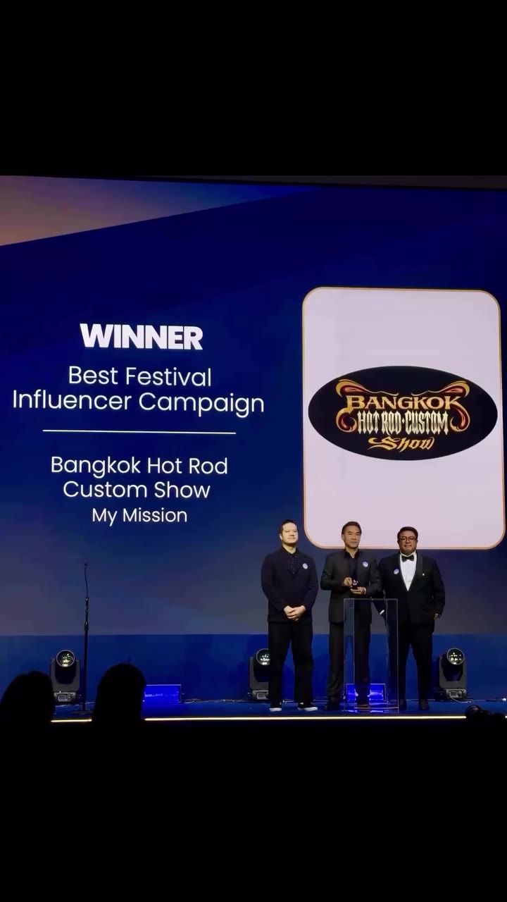 10 ปี เเห่งความภูมิใจ @bangkok_hotrod กับ รางวัล Best Festival Influencer…