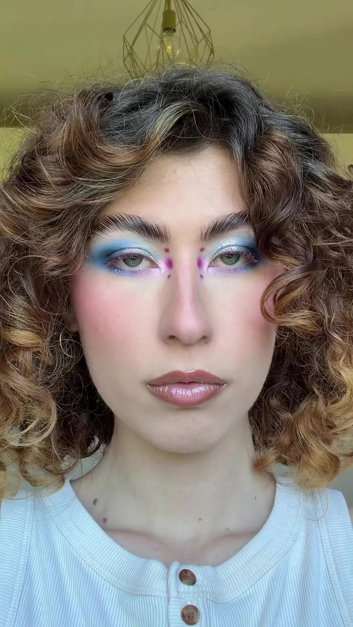 Butterfly inspired look using @questionbeauty guardian of the lagoon palette…