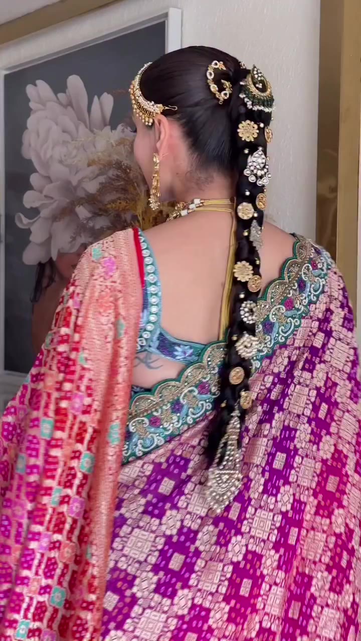 A saree which you can keep in your trousseau, use it for karvachauth or even…
