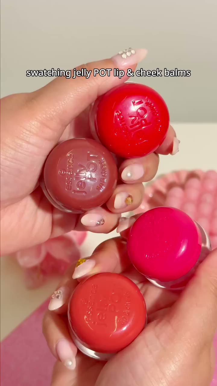 4 shades. lips + cheeks. R63.73 each. 👀✨ meet the jelly pot lip & cheek balm…