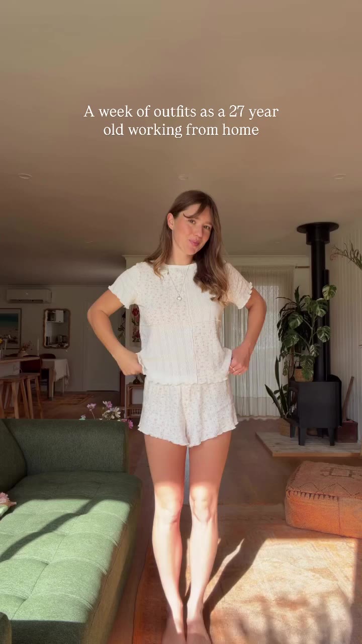 A week of outfits working from home ☕️ #outfitcheck #workfromhome #wfh…