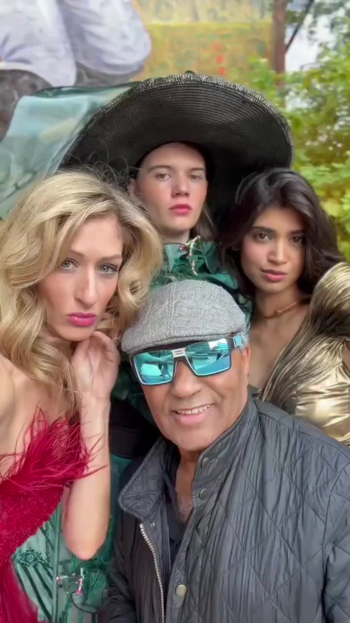 Behind the scene at Andres Aquino's photo shoot with three fantastic models…