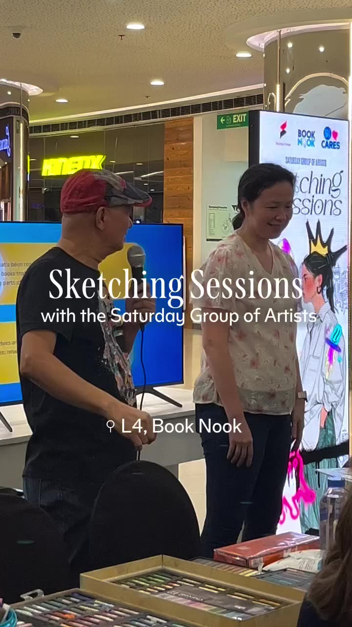 Today’s sketching sessions with the Saturday Group of Artists 💖 📍 L4, Book…