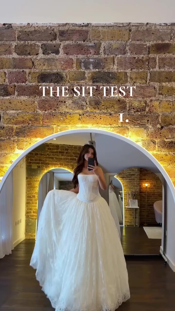 The sit test: an underrated part of wedding dress shopping. 1. KYHA 'Baia'…