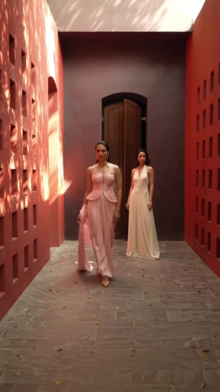 Pink with a little drama. White with a little restraint. Two completely…
