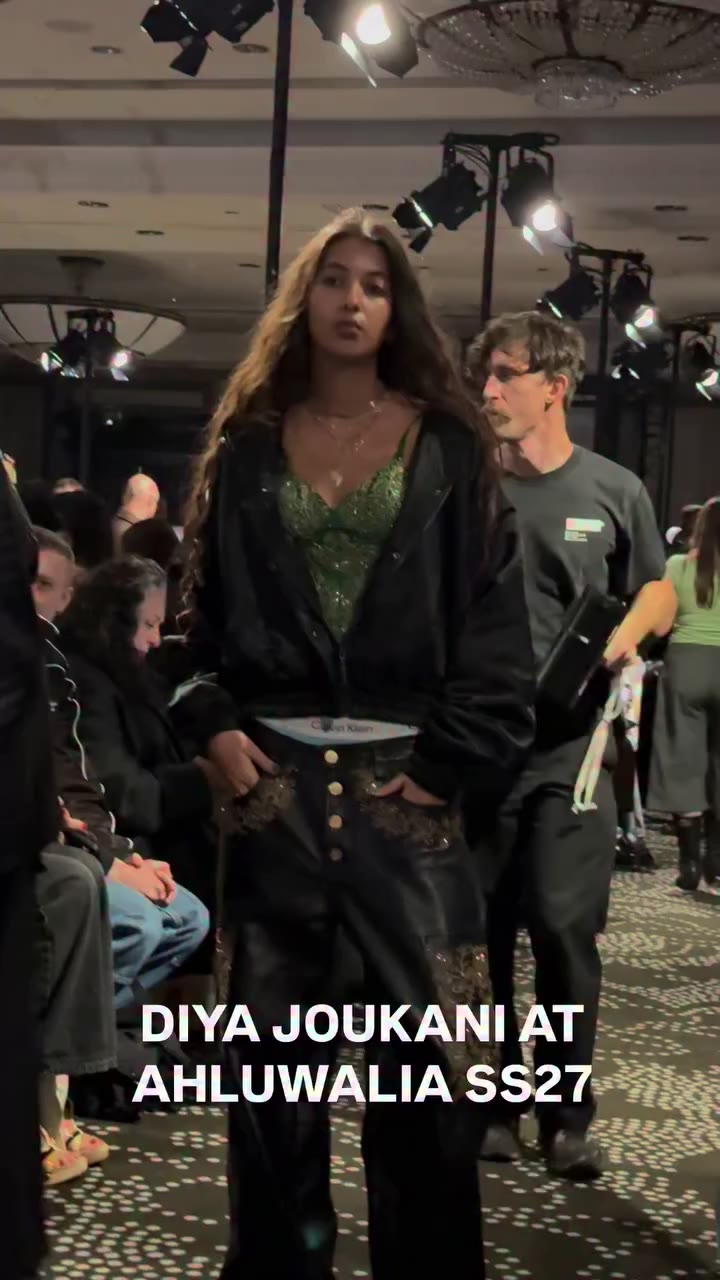 Coolest girl in the world at the coolest show, our girl @diyajoukani attends…