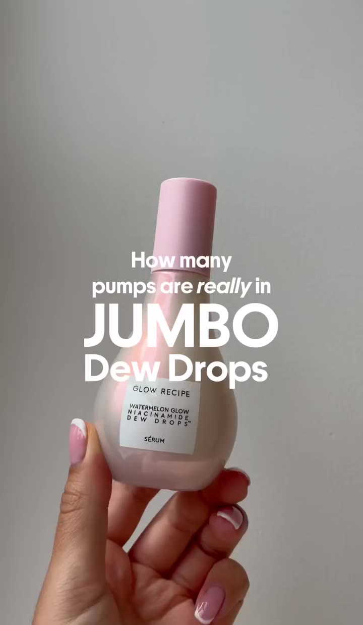 How many pumps are REALLY in the Dew Drops Jumbo*? 👀 We counted so you don’t…