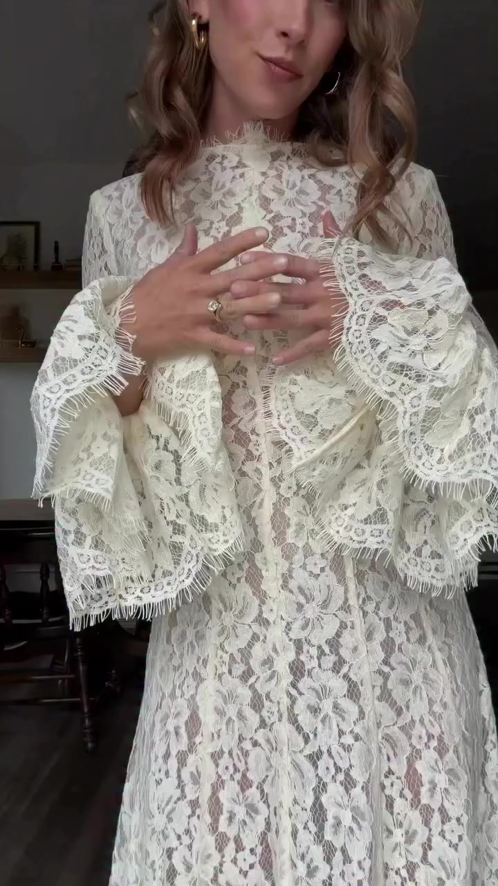 She shines in the Lys Lace Dress, effortlessly glowing and embracing her inner…