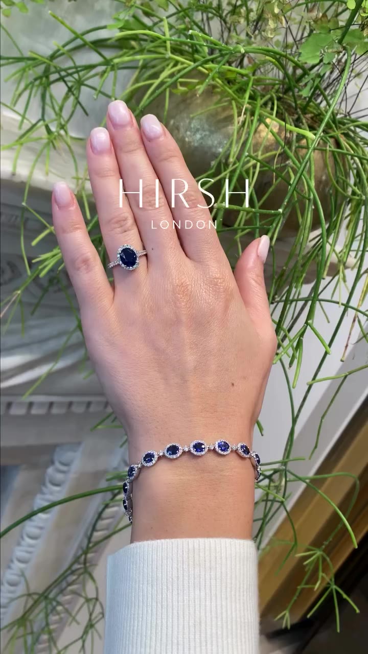 A Regal combination! Beautiful blue sapphires and sparkling diamonds in our…
