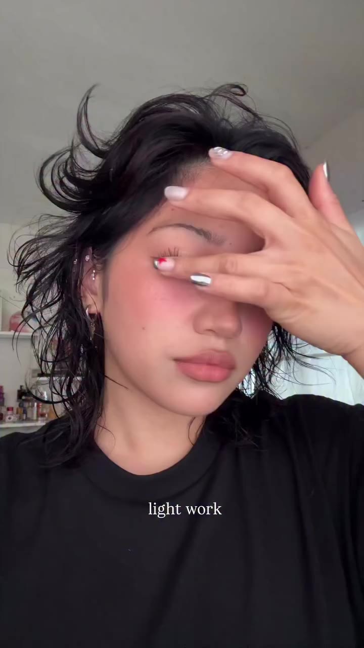 smokey eye + matching blush lips tone
