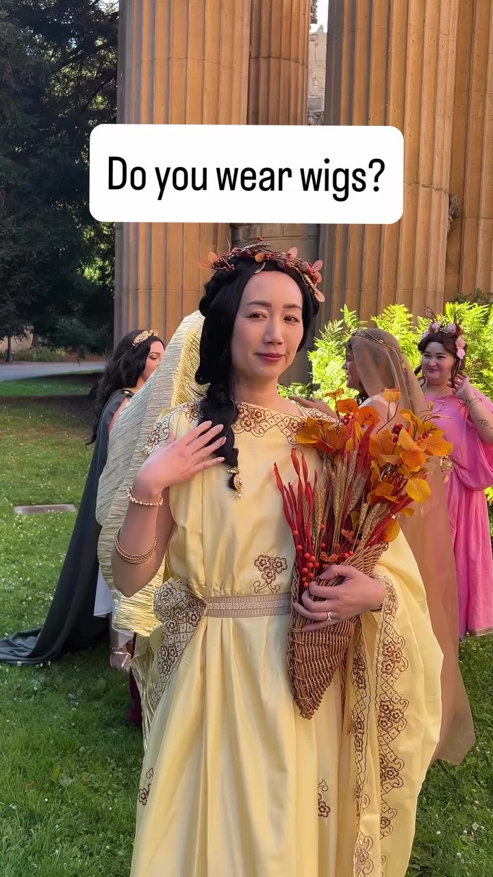 A lot of us wore wigs for our goddess costume photoshoot with @faesandphotos …