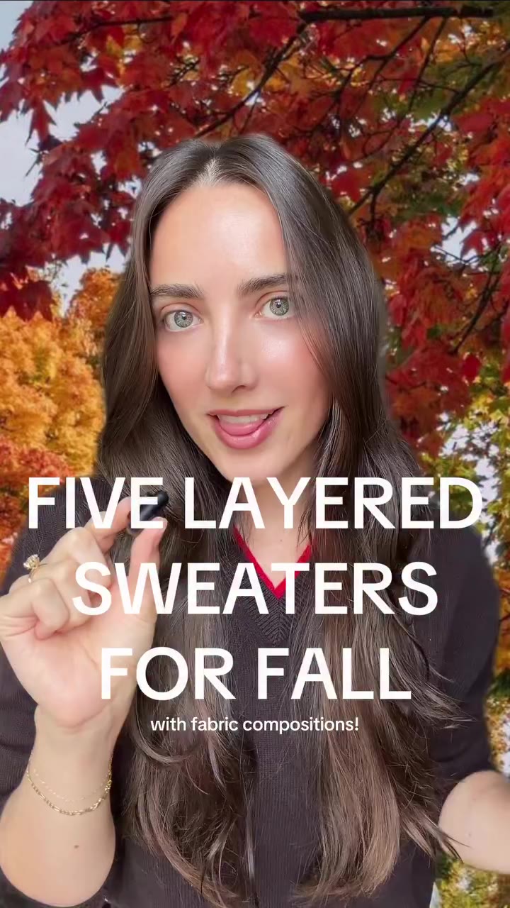 very into layered sweaters this fall + winter 🍂 comment ‘LAYERS’ and i’ll…