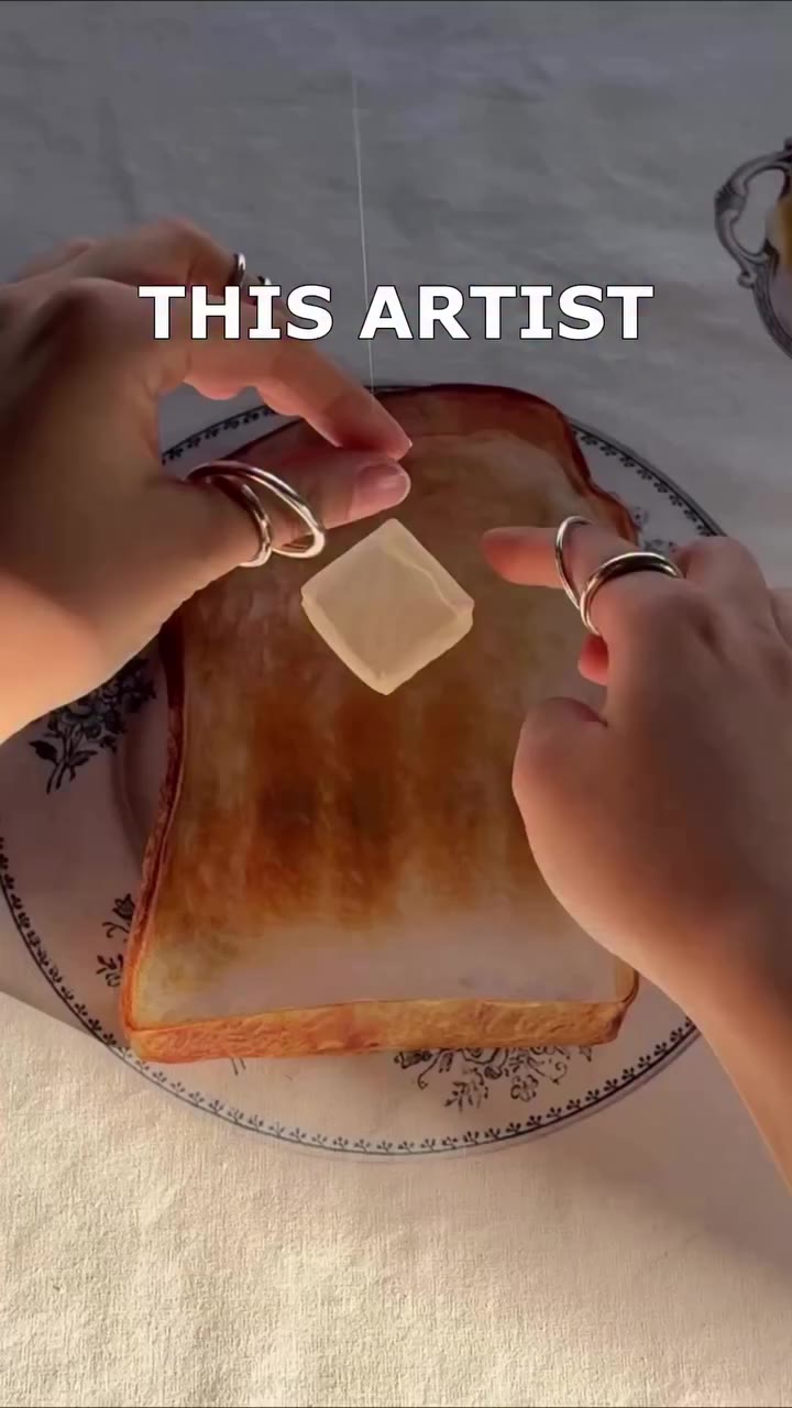 Never seen anything quite like this…. Amazing textile art replicating food…
