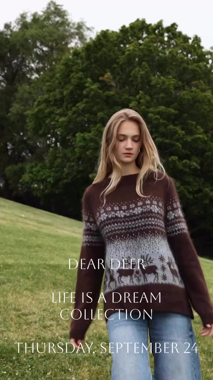 Dear Deer is a Christmas sweater, and yes, I know I am sharing it a little…