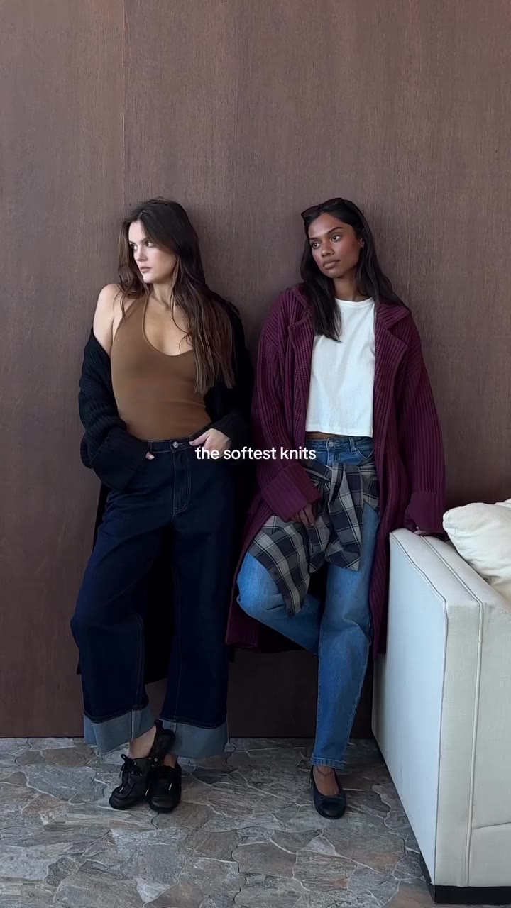 the softest knits you won’t want to take off 🧶✨ fall collection dropping…