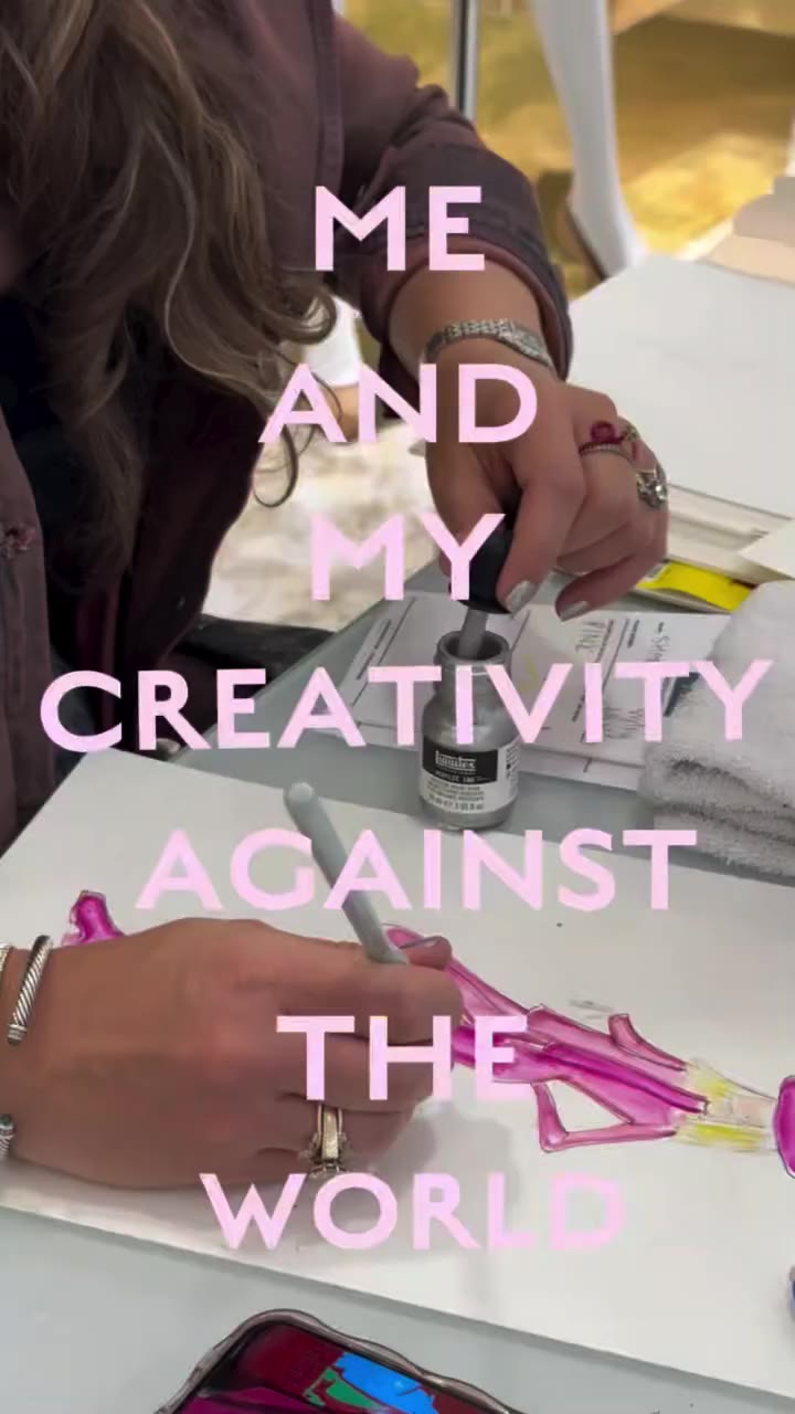 There is always something being designed, dreamed up, reworked, painted, sewn…