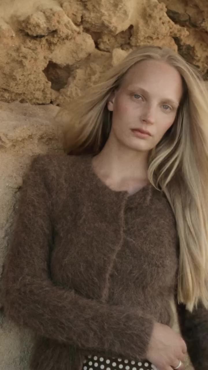Knit and satin in shades of brown. The perfect pairing for fall, if you ask…