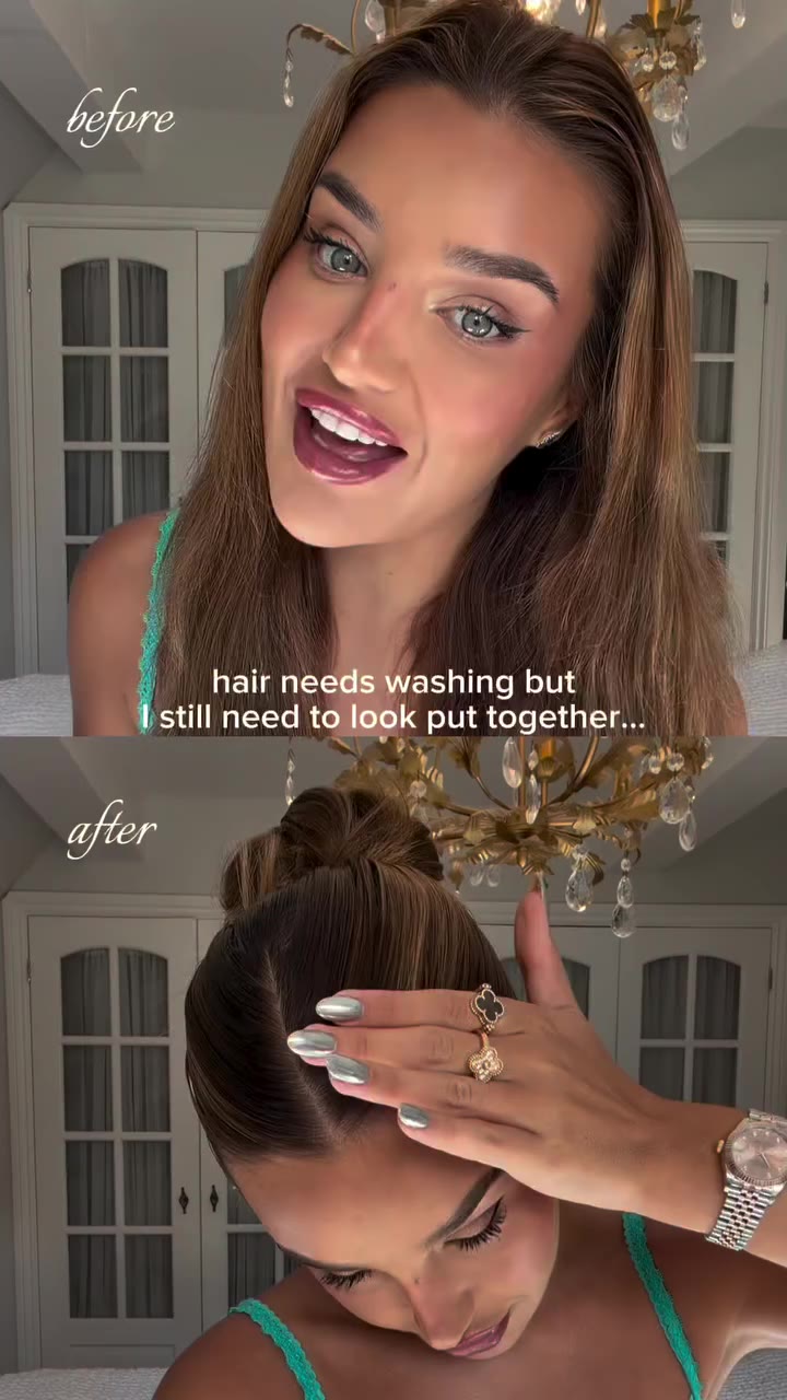 #AD making my hair-wash day wait a little longer 🤭 using @garnieruk Hair Food…