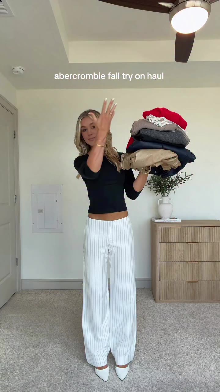 @abercrombie fall try on haul 🤍 comment SHOP to get the links dm’ed or in LTK…